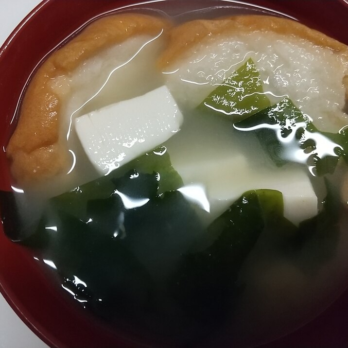お麩と豆腐の味噌汁